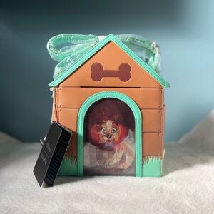 Loungefly I Heart Disney Dogs Doghouse Triple Lenticular Figural Crossbody Bag